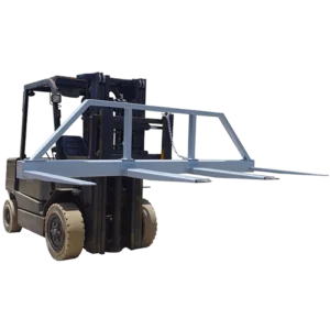 Fork Spreader lifted on a forklift