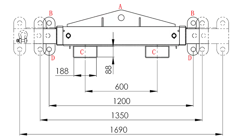 Spreader Beam - 1200m