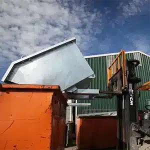 STWB-P Self Tipping Bin strating to tip