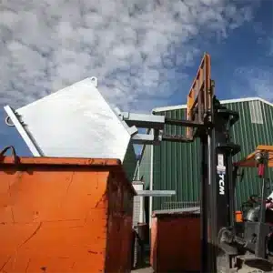 STWB-P Self Tipping Bin at full tip