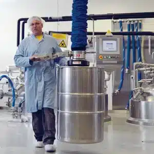 Tube Lifter – VacuPowerLift – Stainless Steel Action Shot