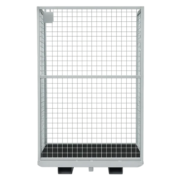 Order Picker Man Cage with High Mesh Sides – Back View