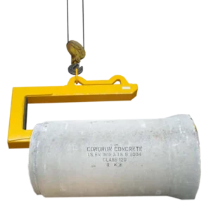 Pipe C-Hook – 2500kg – with cement pipe
