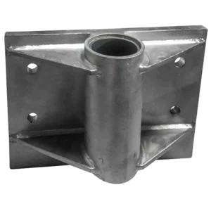 BTS Steel Davit Base (Permanent Stainless Wall Mount)