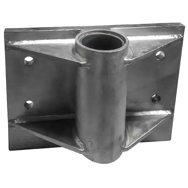 BTS Steel Davit Base (Permanent Stainless Wall Mount)