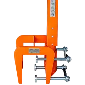 Parapet Clamp w/ Adjustable Throat attached to the Pro-6G Parapet Clamp w/ Adjustable Throat attached to the Pro-6G