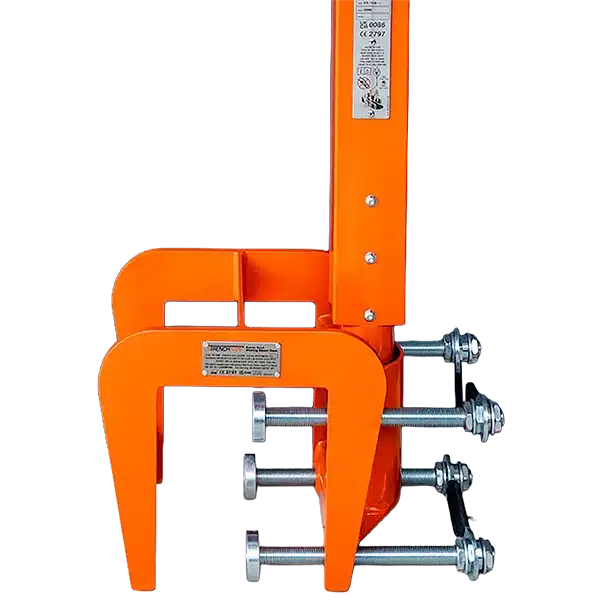 Parapet Clamp w/ Adjustable Throat attached to the Pro-6G Parapet Clamp w/ Adjustable Throat attached to the Pro-6G